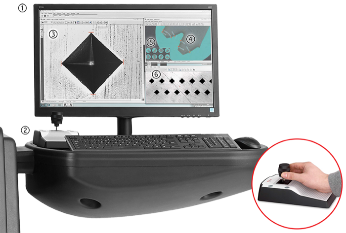 Vickers Knoop hardness tester software